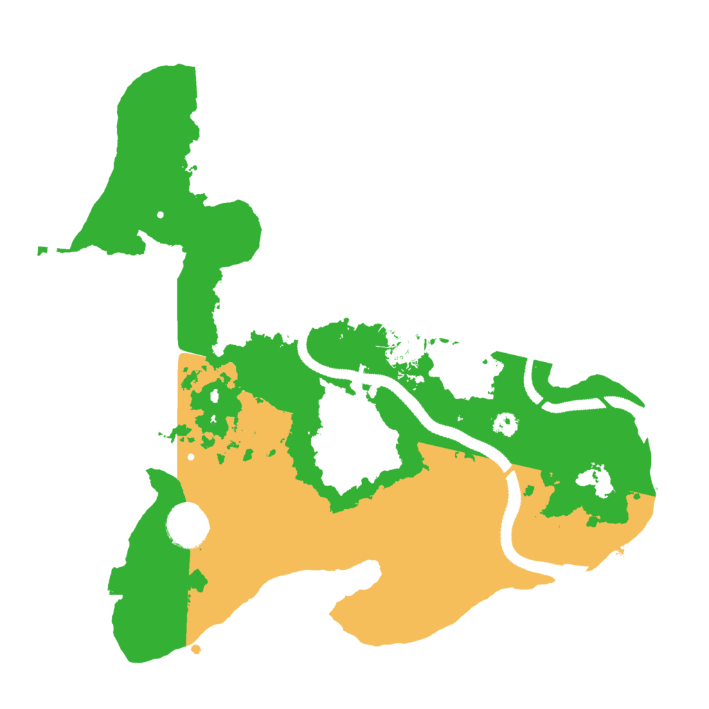 Biome Rust Map: Procedural Map, Size: 3000, Seed: 52658
