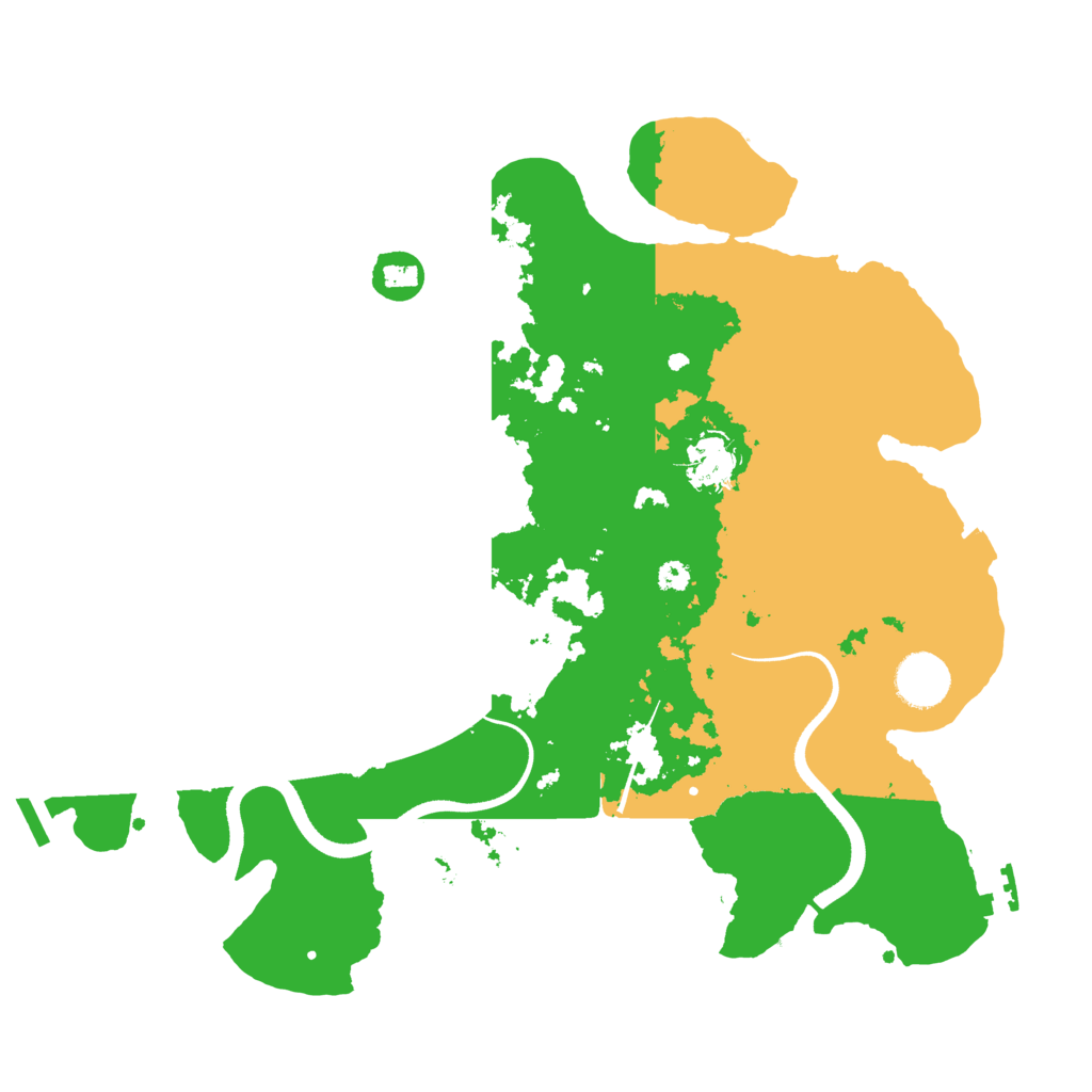 Biome Rust Map: Procedural Map, Size: 3500, Seed: 537720817