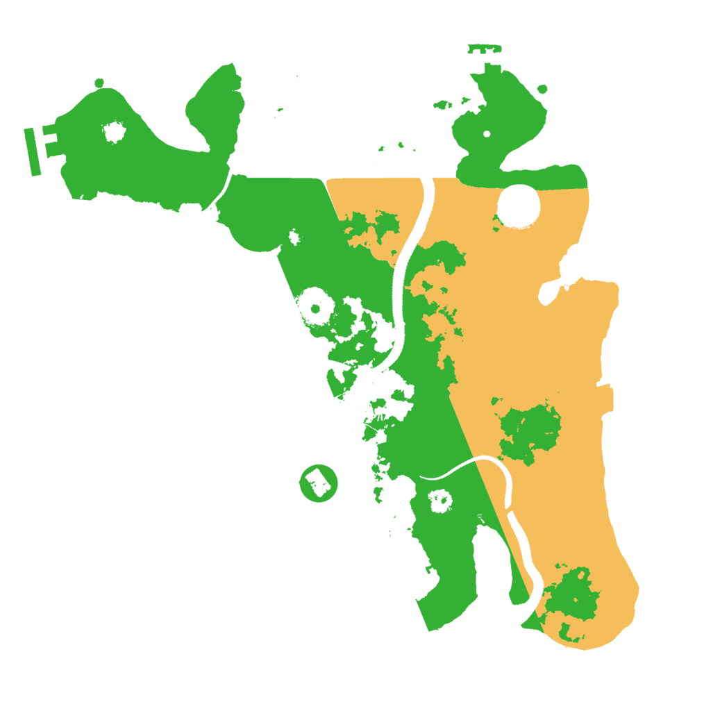 Biome Rust Map: Procedural Map, Size: 3000, Seed: 10199