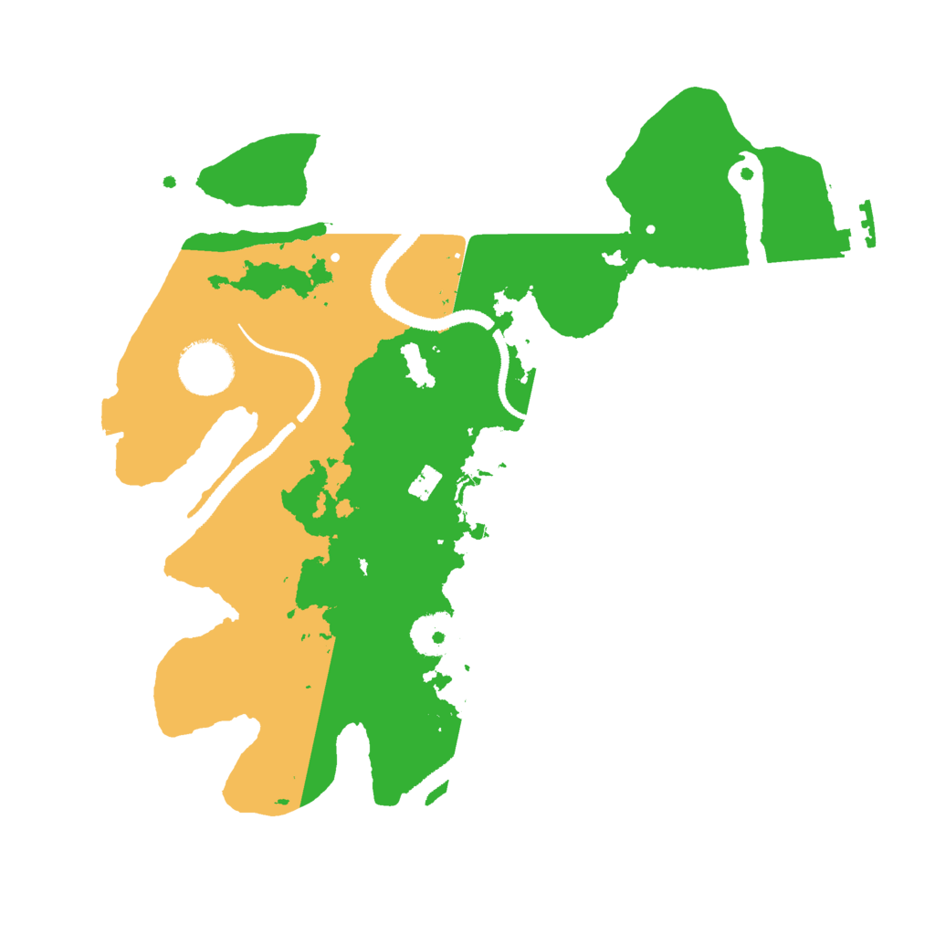 Biome Rust Map: Procedural Map, Size: 3000, Seed: 7541