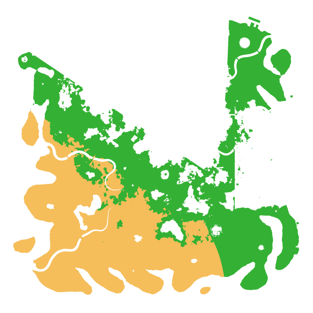 Biome Rust Map: Procedural Map, Size: 5200, Seed: 2138