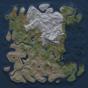 Thumbnail Rust Map: Procedural Map, Size: 5200, Seed: 2138, 16 Monuments
