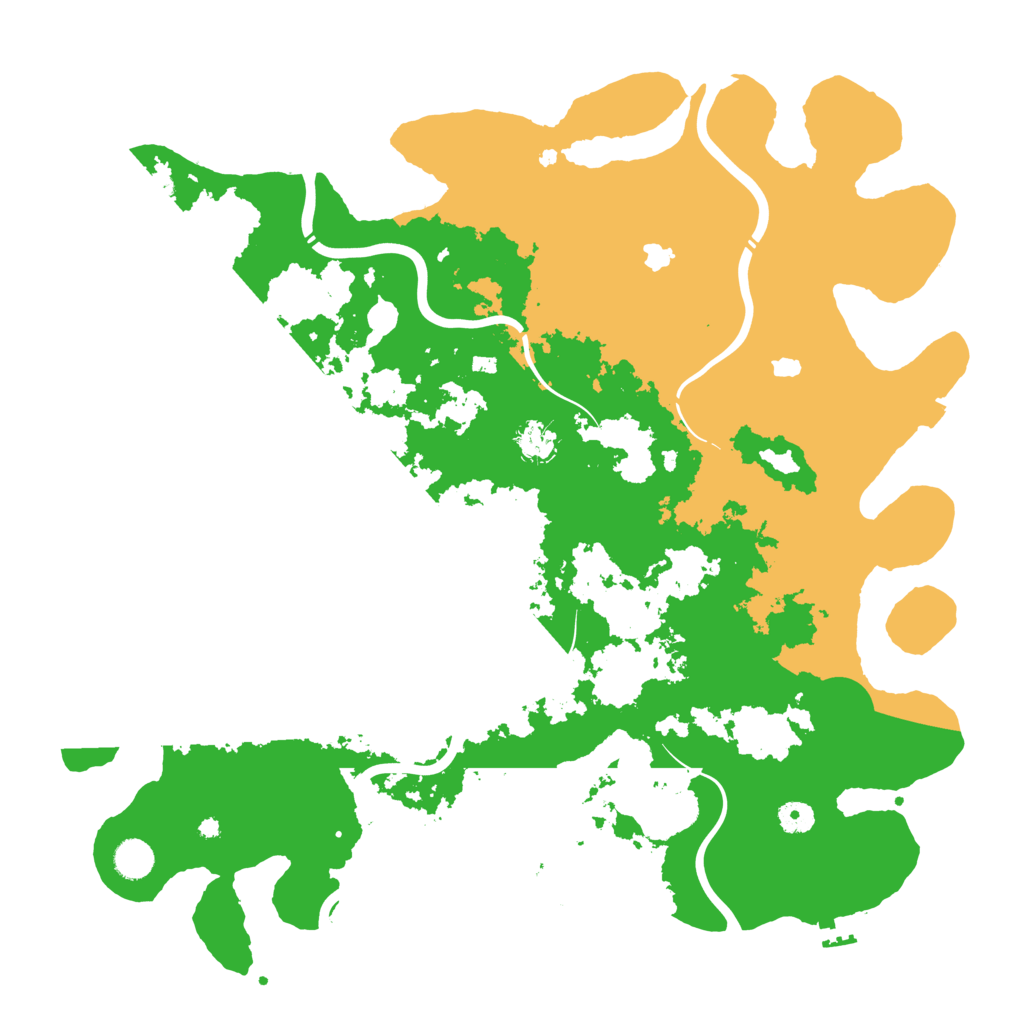 Biome Rust Map: Procedural Map, Size: 4500, Seed: 59246