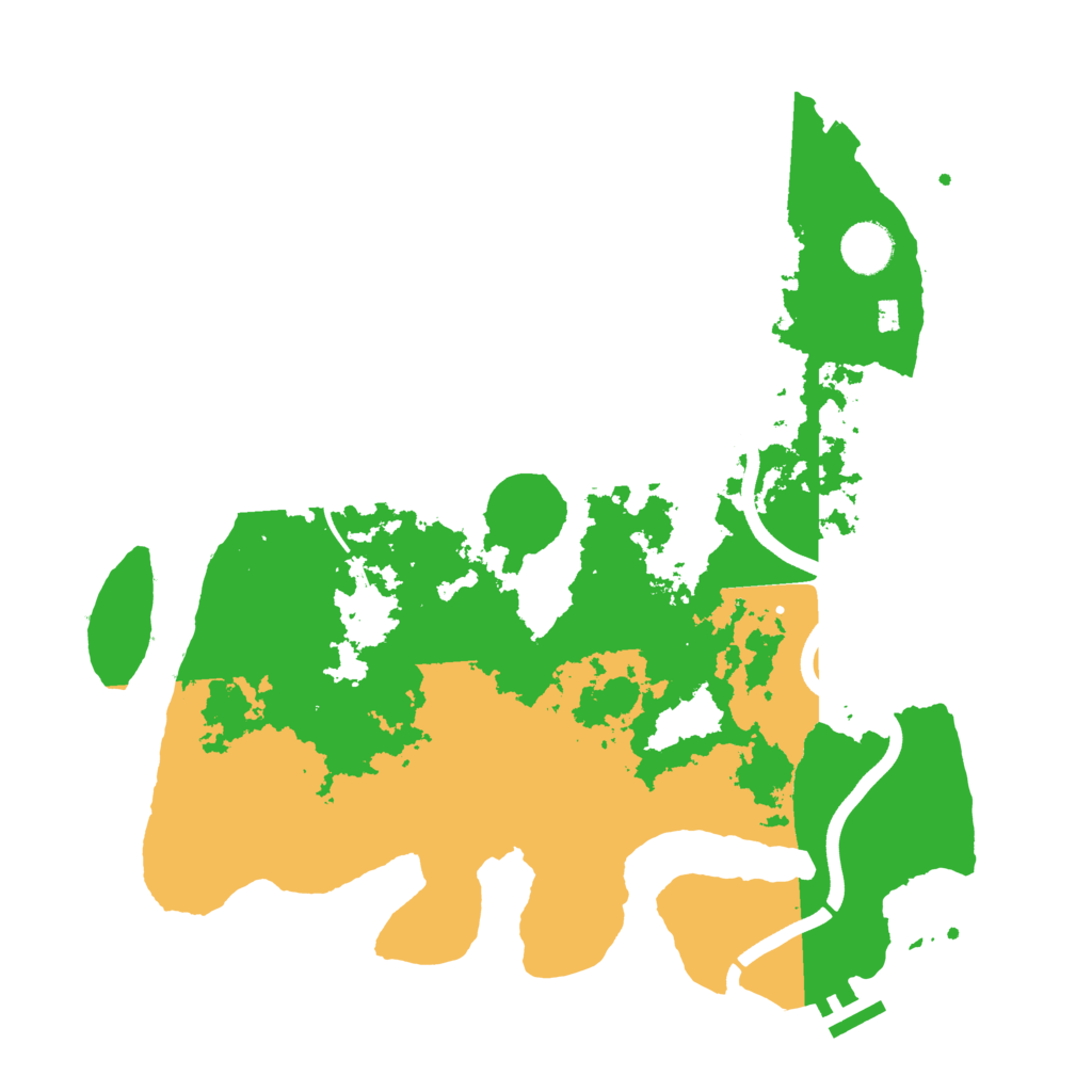Biome Rust Map: Procedural Map, Size: 3700, Seed: 1818722798