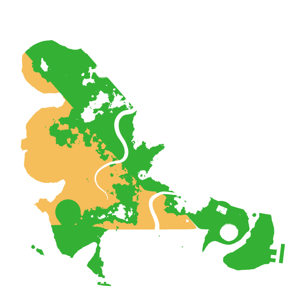 Biome Rust Map: Procedural Map, Size: 3200, Seed: 11276