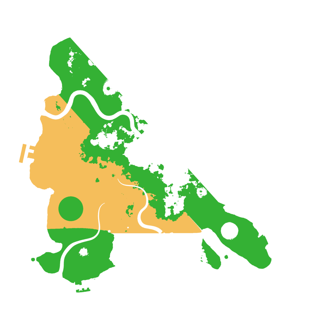 Biome Rust Map: Procedural Map, Size: 3333, Seed: 5000