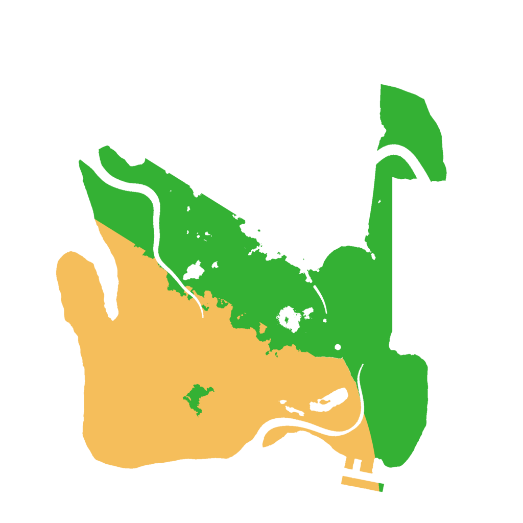 Biome Rust Map: Procedural Map, Size: 2500, Seed: 719404028