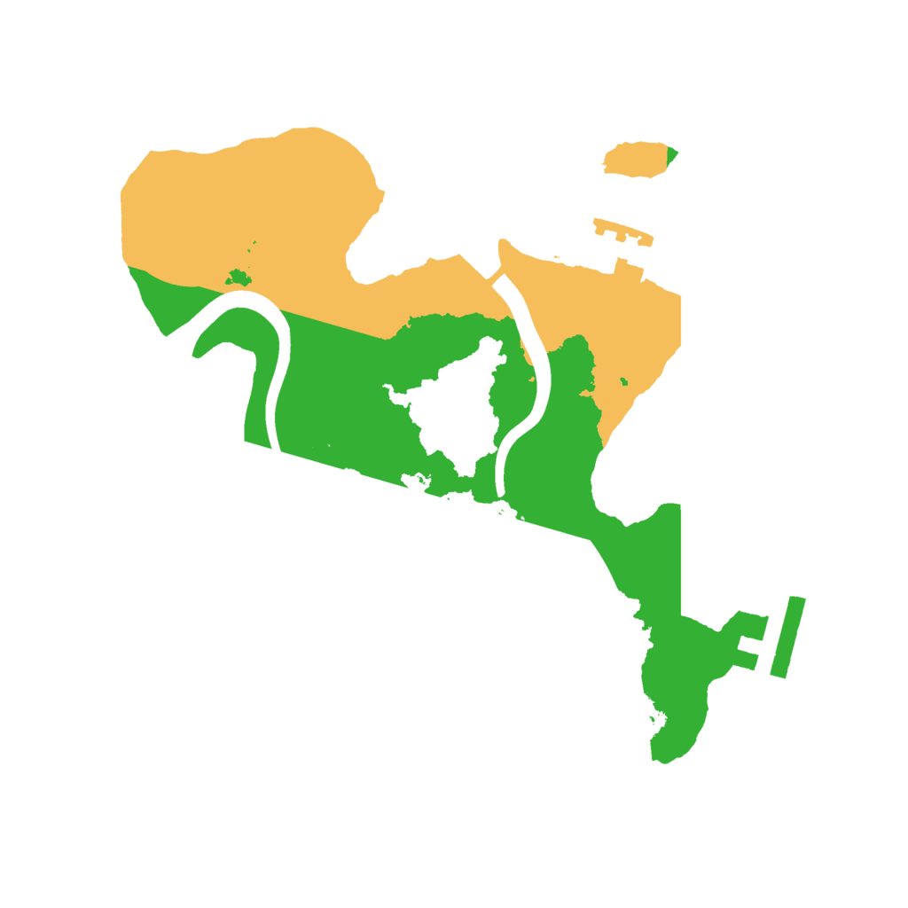 Biome Rust Map: Procedural Map, Size: 2220, Seed: 2147483647