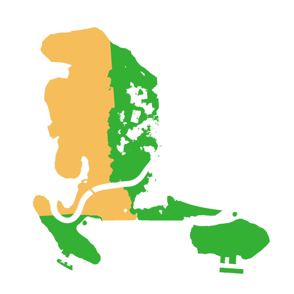 Biome Rust Map: Procedural Map, Size: 2500, Seed: 2131628600