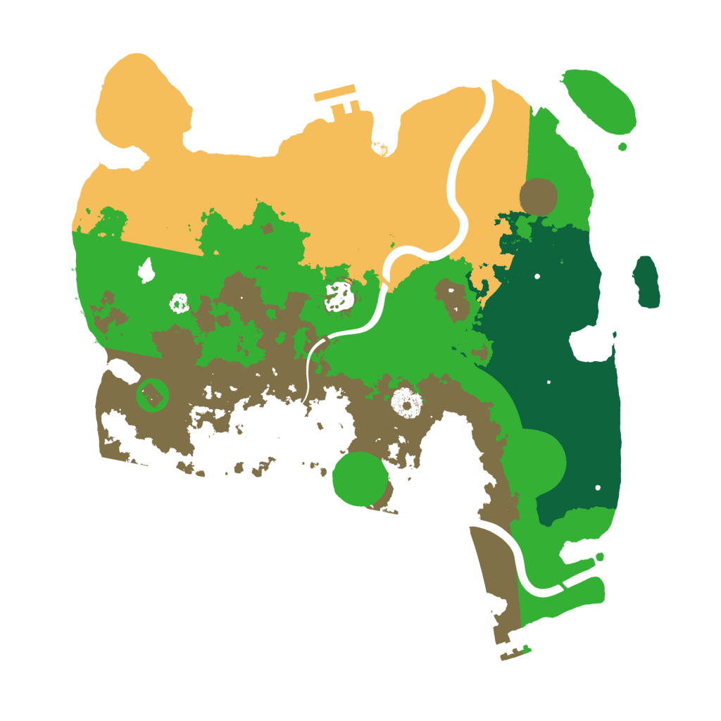 Biome Rust Map: Procedural Map, Size: 3500, Seed: 380068953