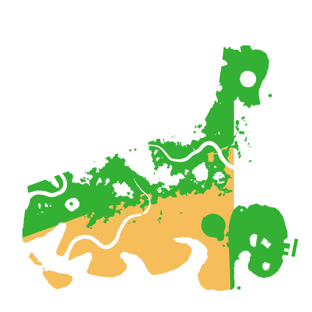 Biome Rust Map: Procedural Map, Size: 3500, Seed: 52689777