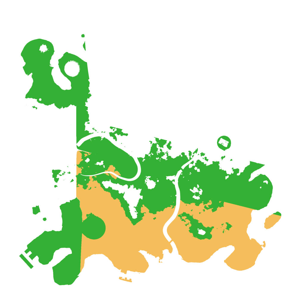 Biome Rust Map: Procedural Map, Size: 3500, Seed: 597334903