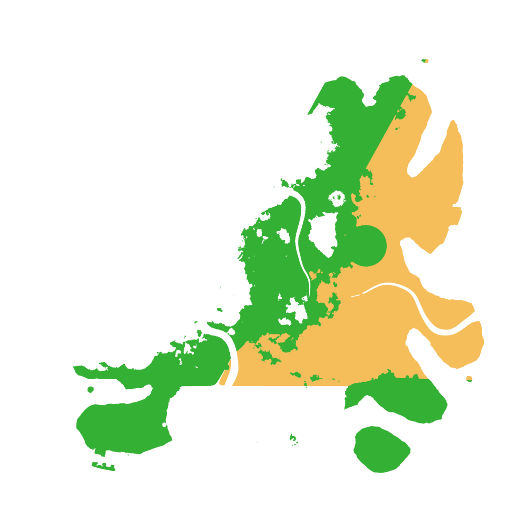 Biome Rust Map: Procedural Map, Size: 3300, Seed: 1049099640