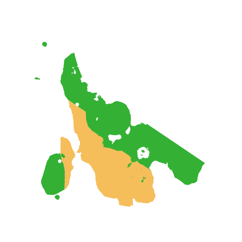 Biome Rust Map: Procedural Map, Size: 2000, Seed: 23000