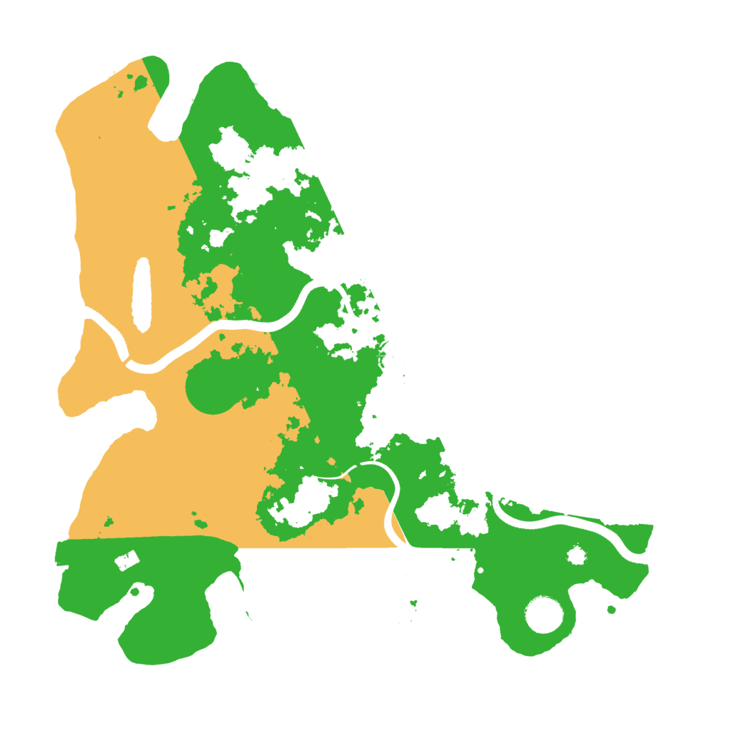 Biome Rust Map: Procedural Map, Size: 3500, Seed: 952202649