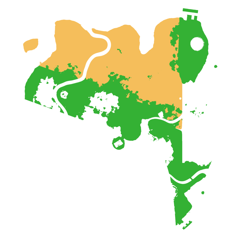 Biome Rust Map: Procedural Map, Size: 3200, Seed: 1831316753