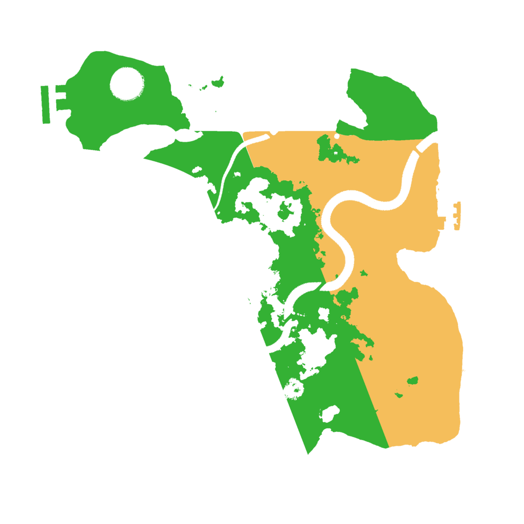 Biome Rust Map: Procedural Map, Size: 2800, Seed: 539540883