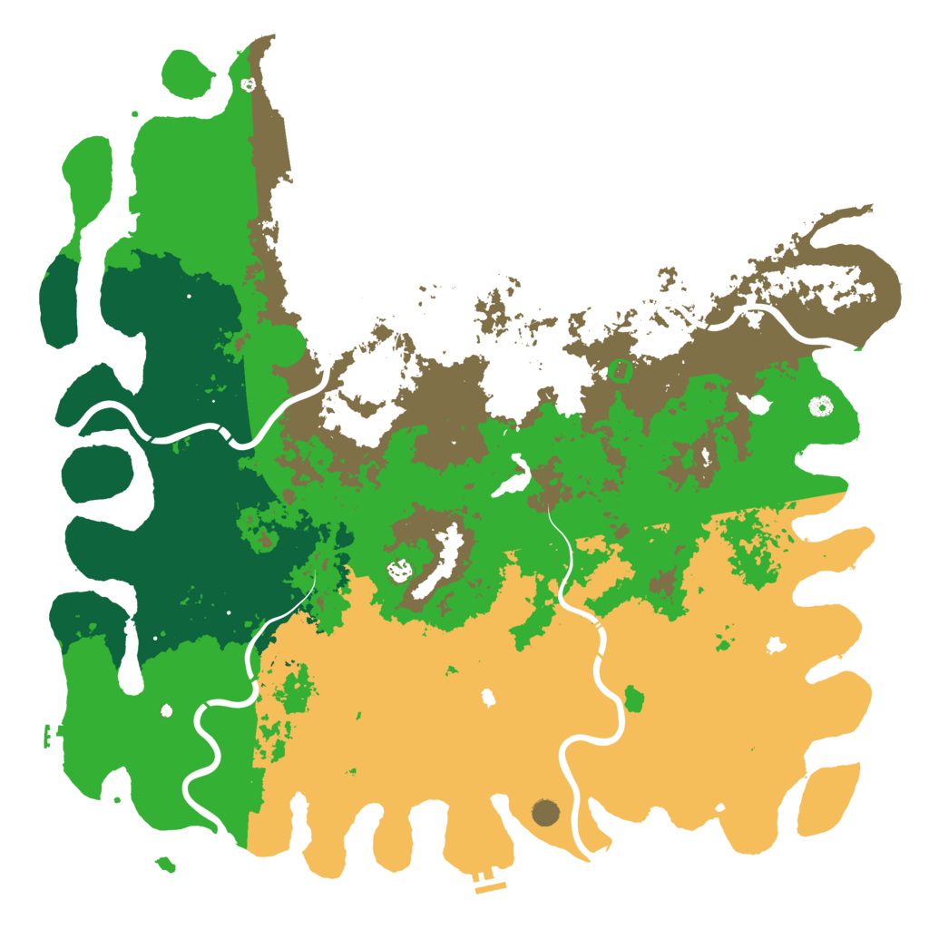 Biome Rust Map: Procedural Map, Size: 6000, Seed: 202507012