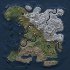 Thumbnail Rust Map: Procedural Map, Size: 3700, Seed: 218112, 15 Monuments