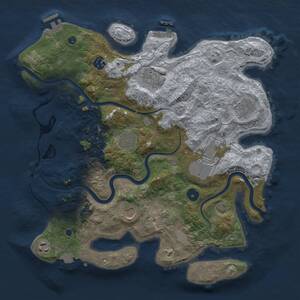 Thumbnail Rust Map: Procedural Map, Size: 3700, Seed: 218112, 14 Monuments