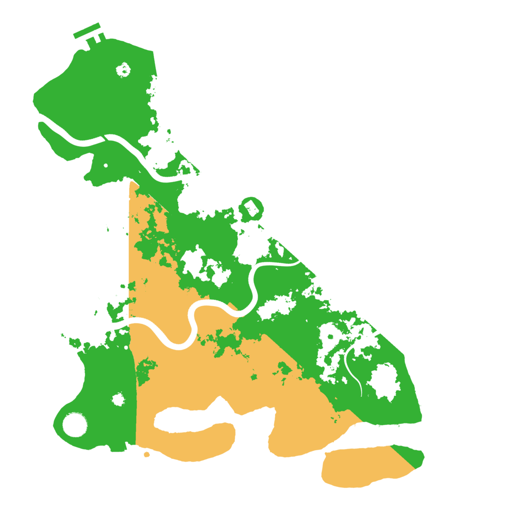 Biome Rust Map: Procedural Map, Size: 3700, Seed: 218112