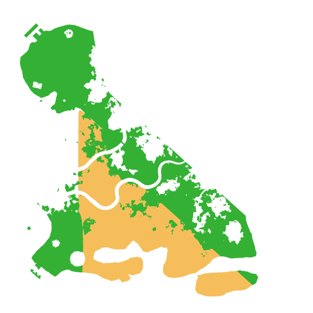 Biome Rust Map: Procedural Map, Size: 3700, Seed: 218112