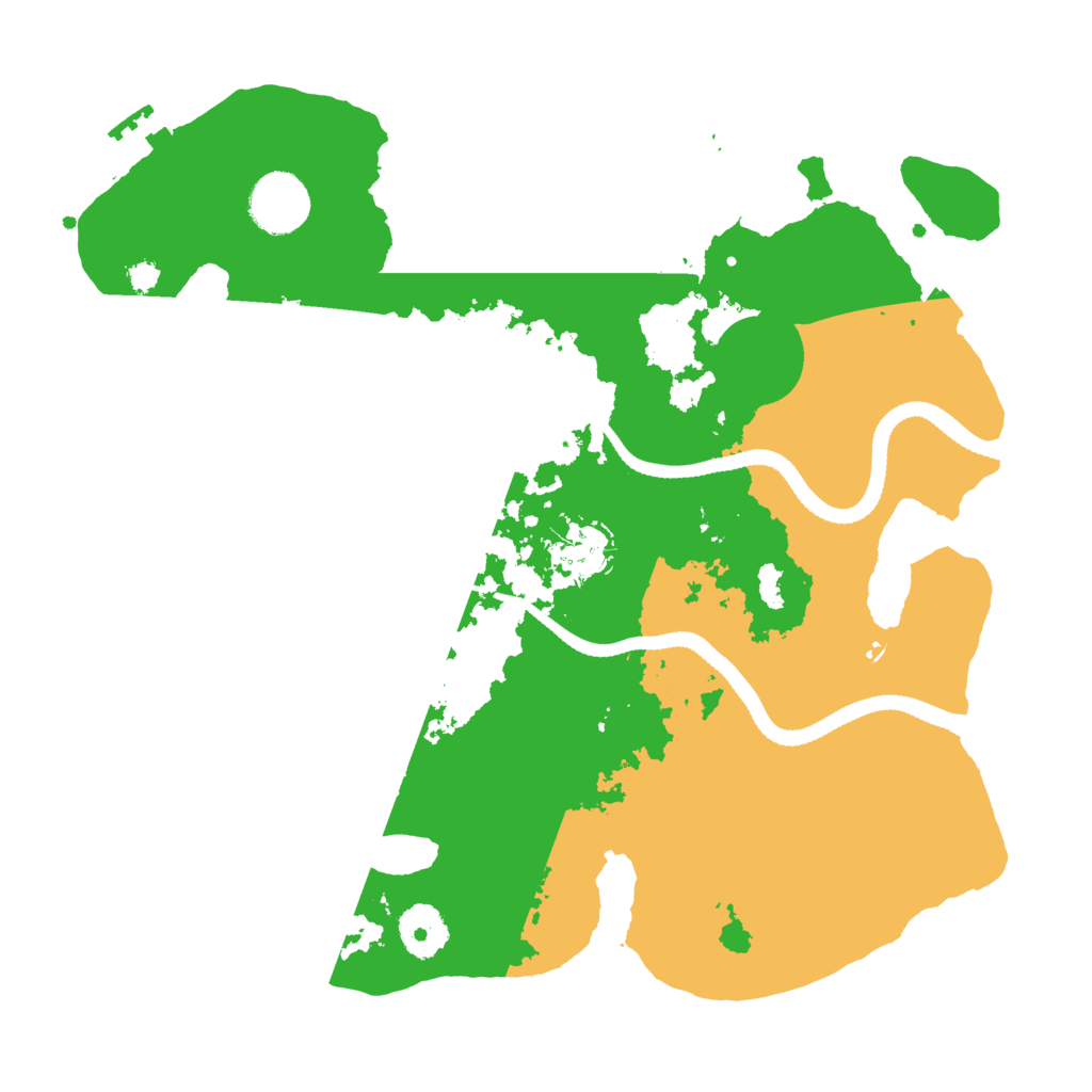 Biome Rust Map: Procedural Map, Size: 3250, Seed: 25158
