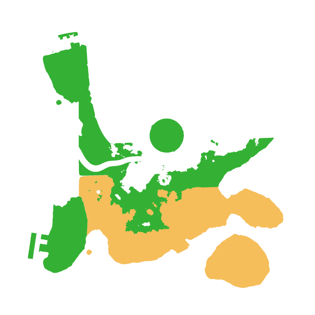 Biome Rust Map: Procedural Map, Size: 2450, Seed: 1934455209