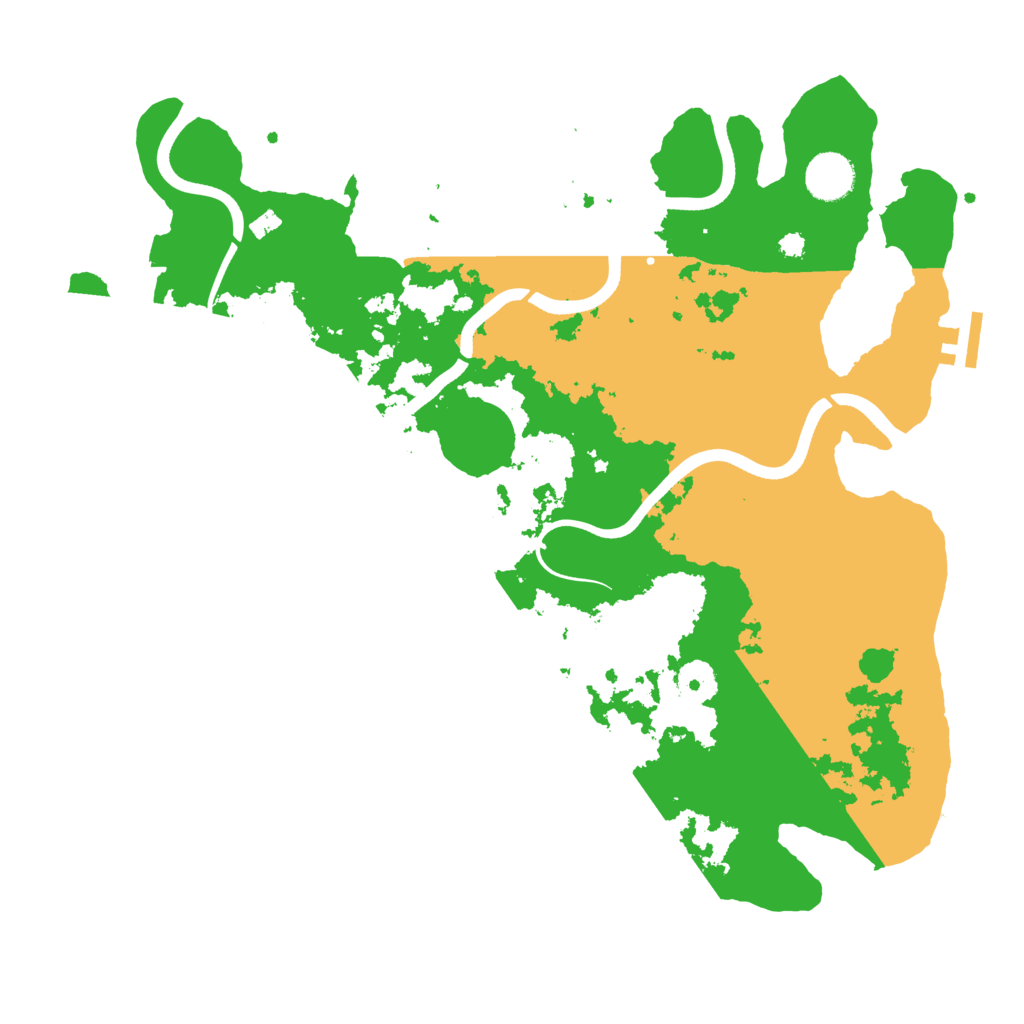 Biome Rust Map: Procedural Map, Size: 3700, Seed: 1645685803
