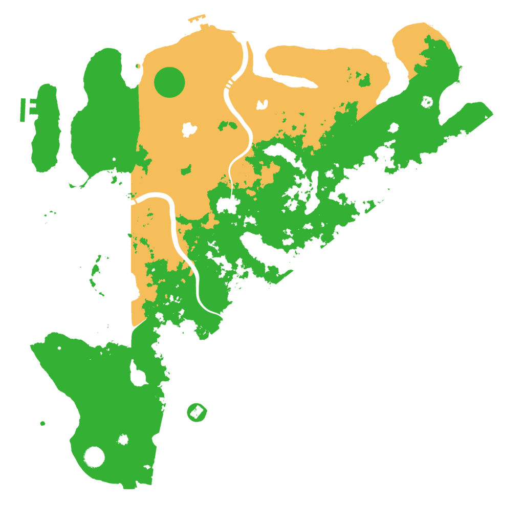 Biome Rust Map: Procedural Map, Size: 4500, Seed: 963214785