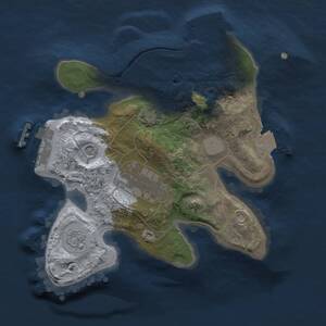 Thumbnail Rust Map: Procedural Map, Size: 2000, Seed: 975020710, 7 Monuments