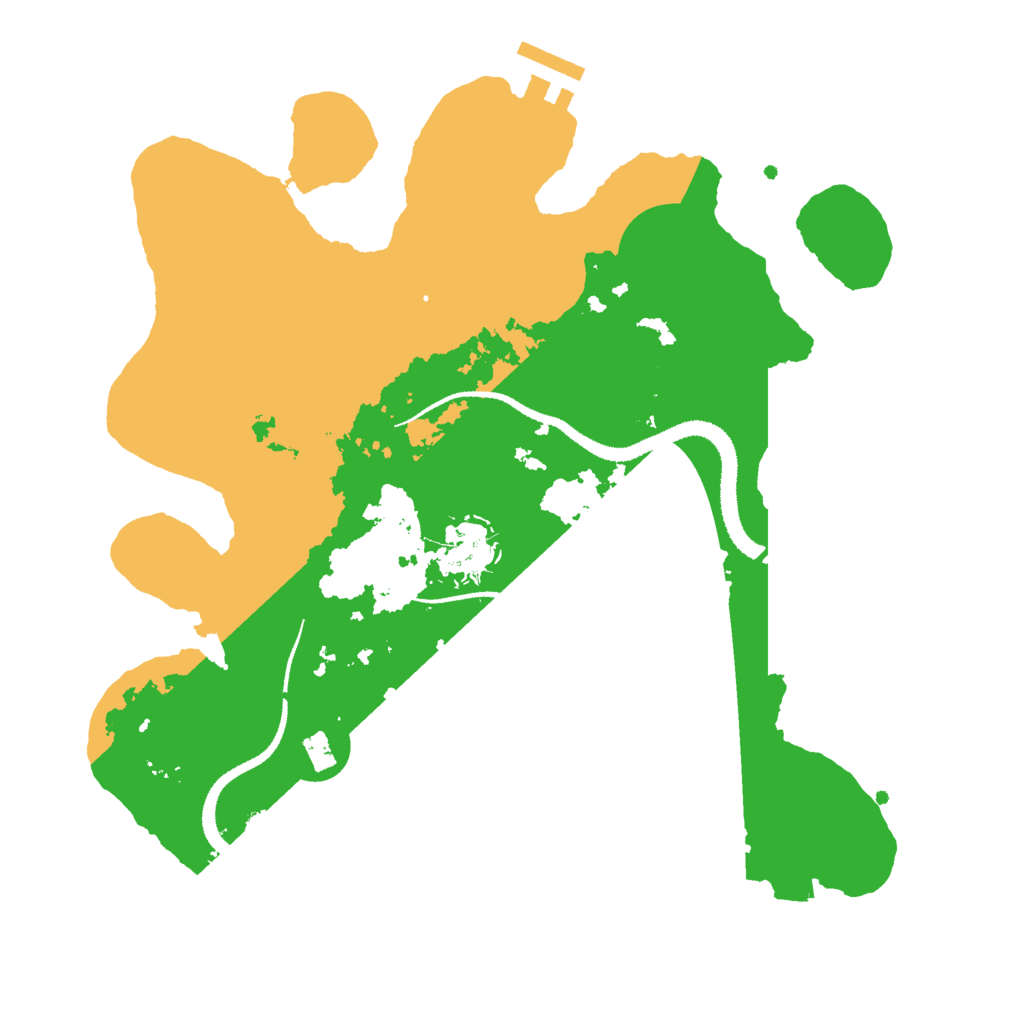 Biome Rust Map: Procedural Map, Size: 3000, Seed: 574795274