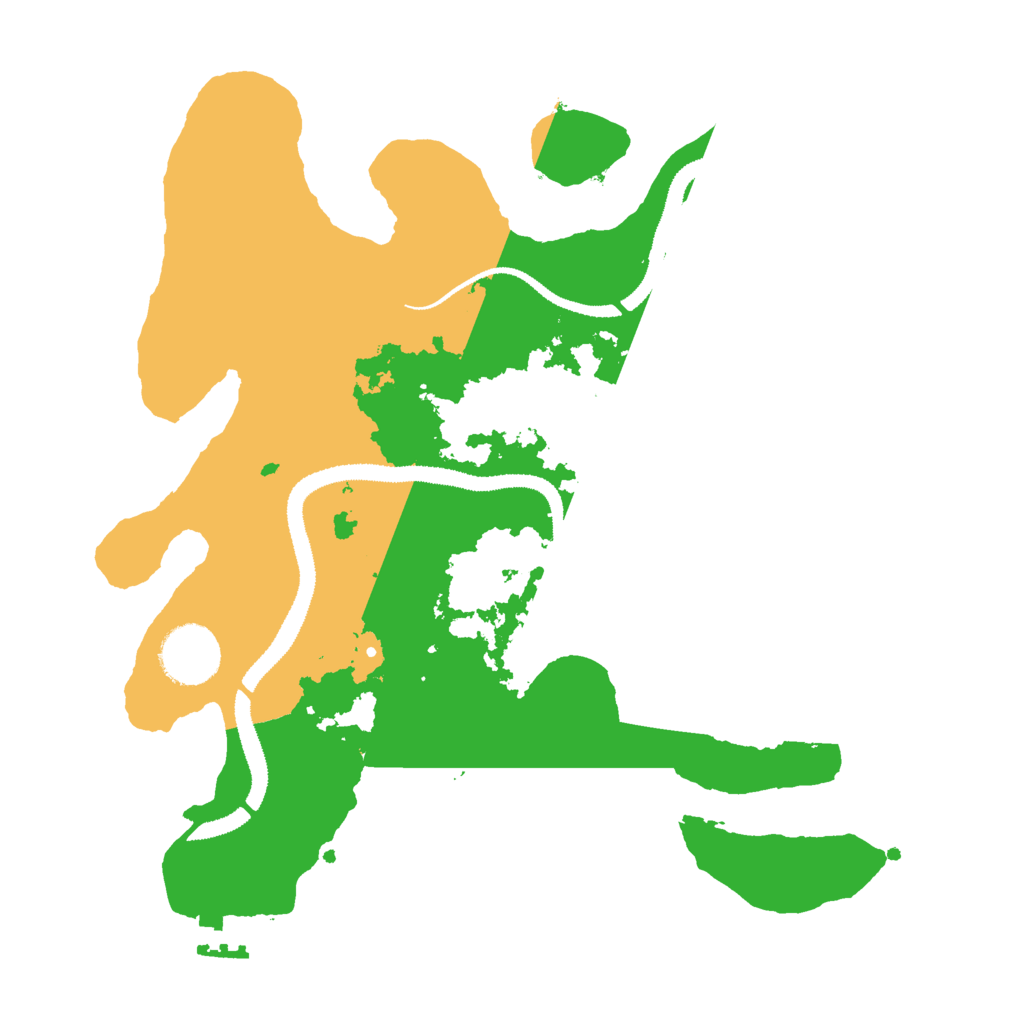 Biome Rust Map: Procedural Map, Size: 3000, Seed: 39995