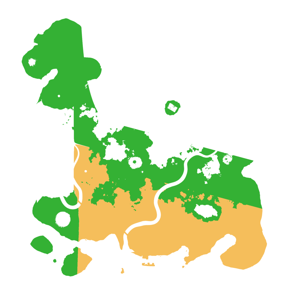 Biome Rust Map: Procedural Map, Size: 3500, Seed: 251670544