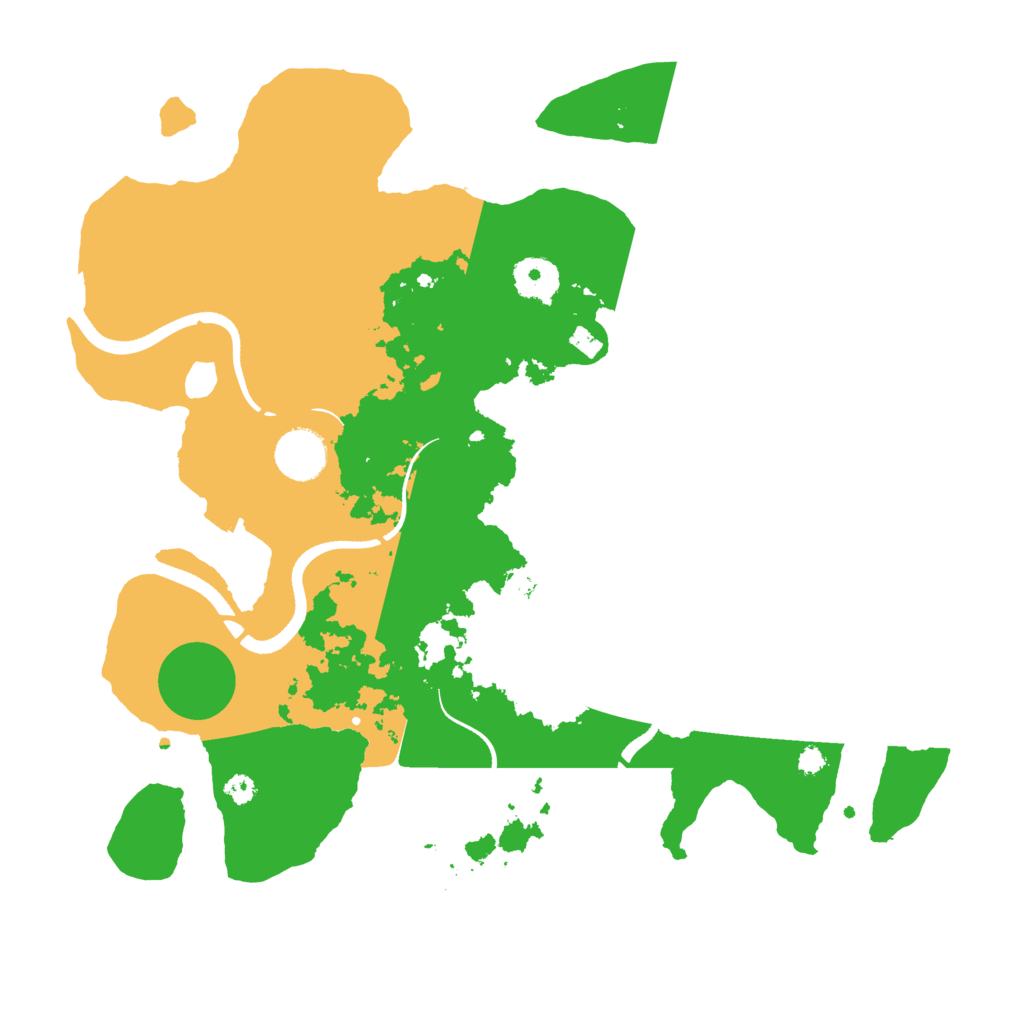 Biome Rust Map: Procedural Map, Size: 3500, Seed: 463241823