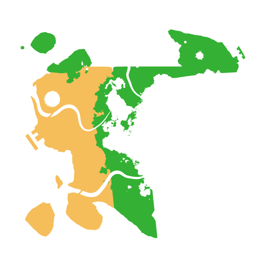 Biome Rust Map: Procedural Map, Size: 3000, Seed: 43534