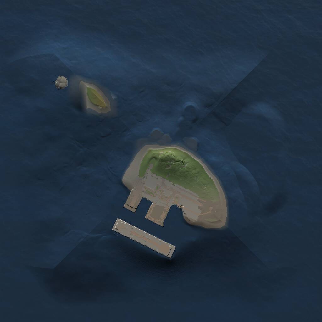 Rust Map: Procedural Map, Size: 1000, Seed: 100023456, 2 Monuments