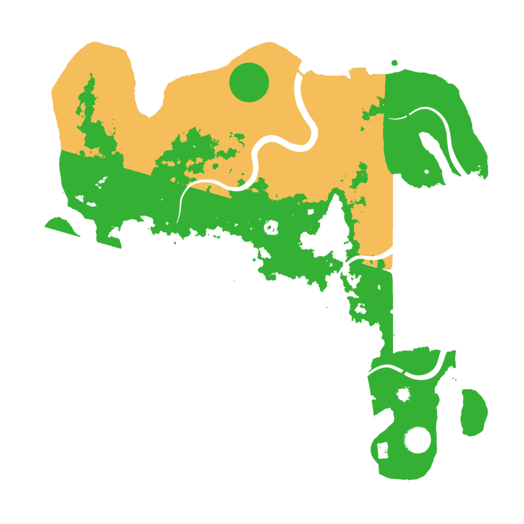 Biome Rust Map: Procedural Map, Size: 3500, Seed: 354211533