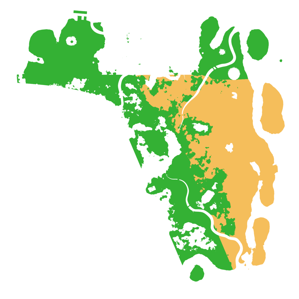 Biome Rust Map: Procedural Map, Size: 4500, Seed: 487764