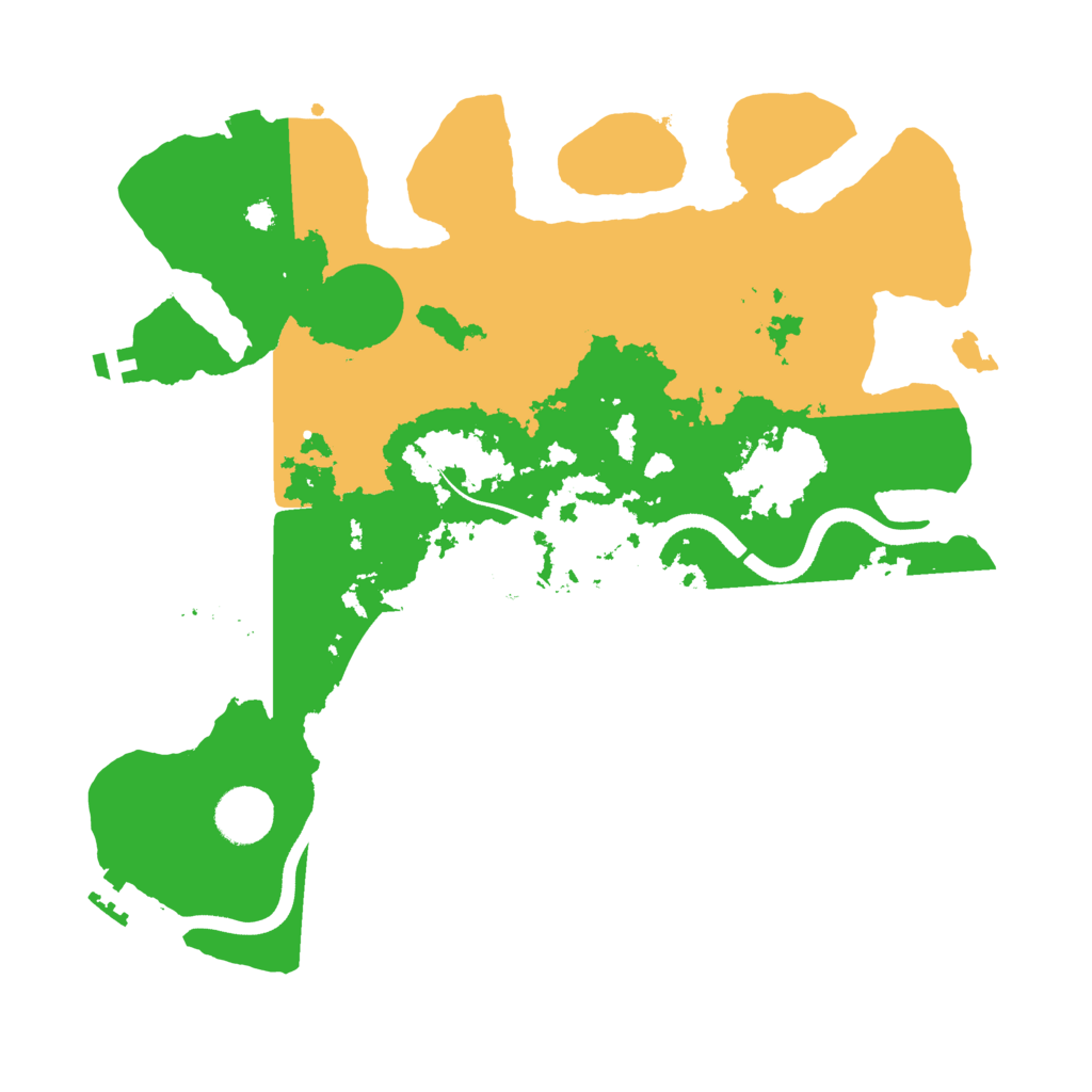 Biome Rust Map: Procedural Map, Size: 3500, Seed: 2448