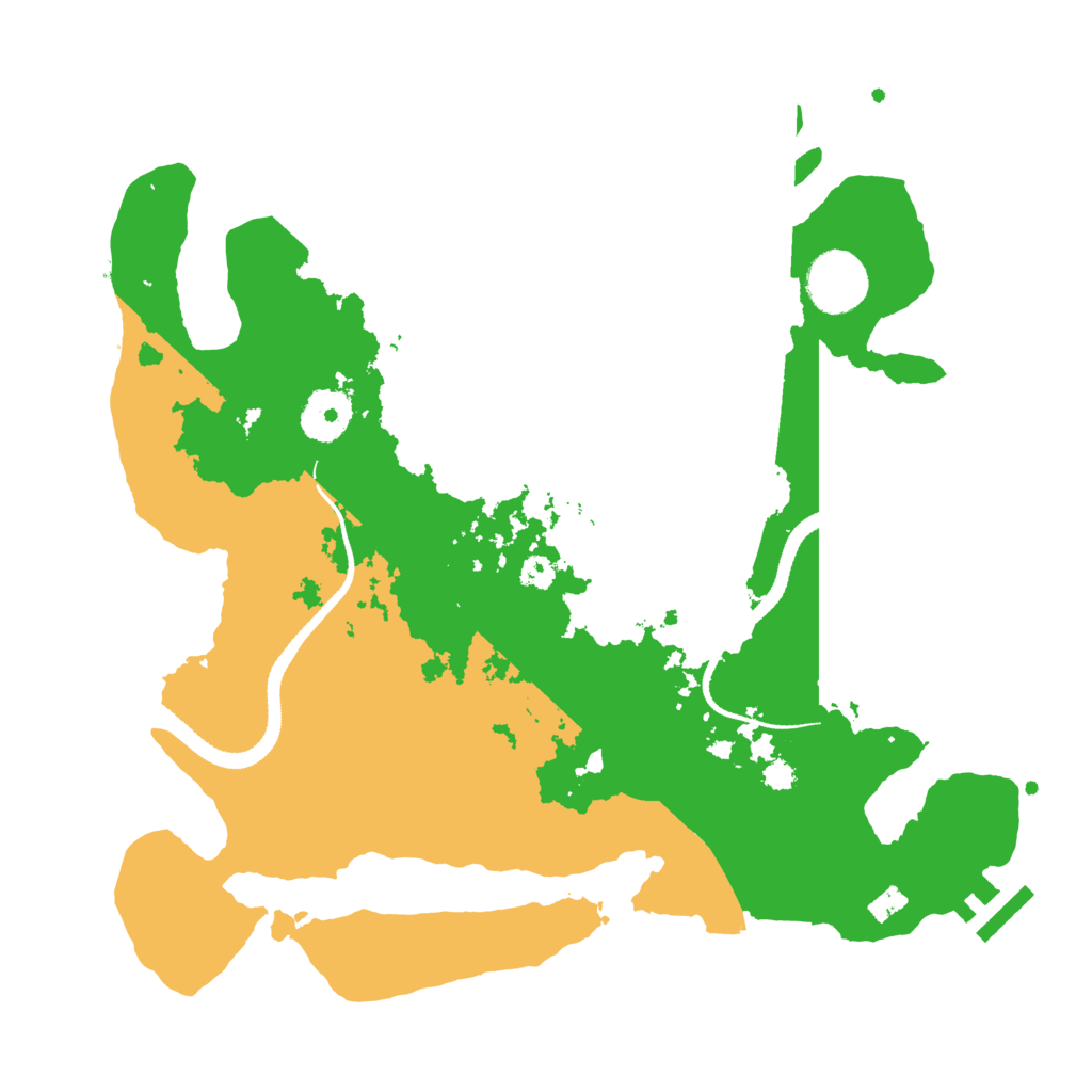 Biome Rust Map: Procedural Map, Size: 3200, Seed: 886992