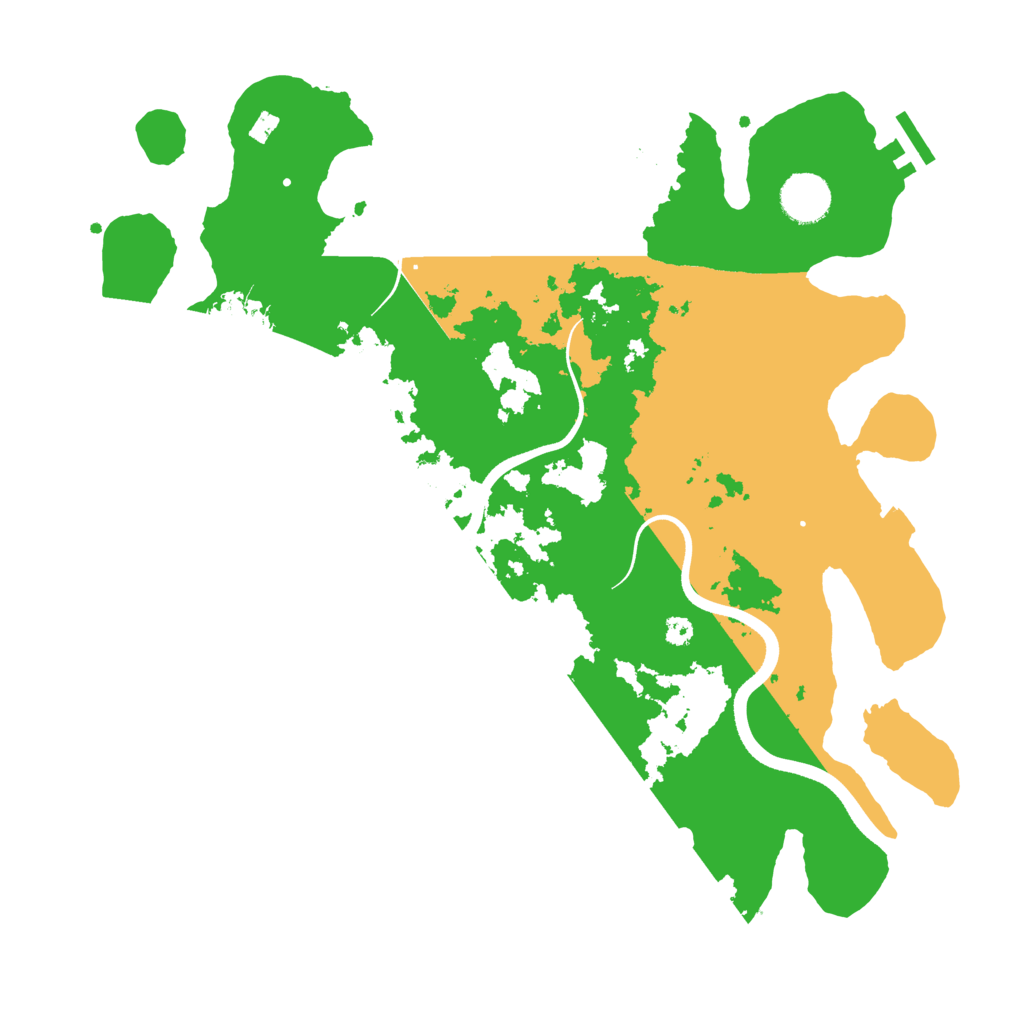 Biome Rust Map: Procedural Map, Size: 3600, Seed: 12725