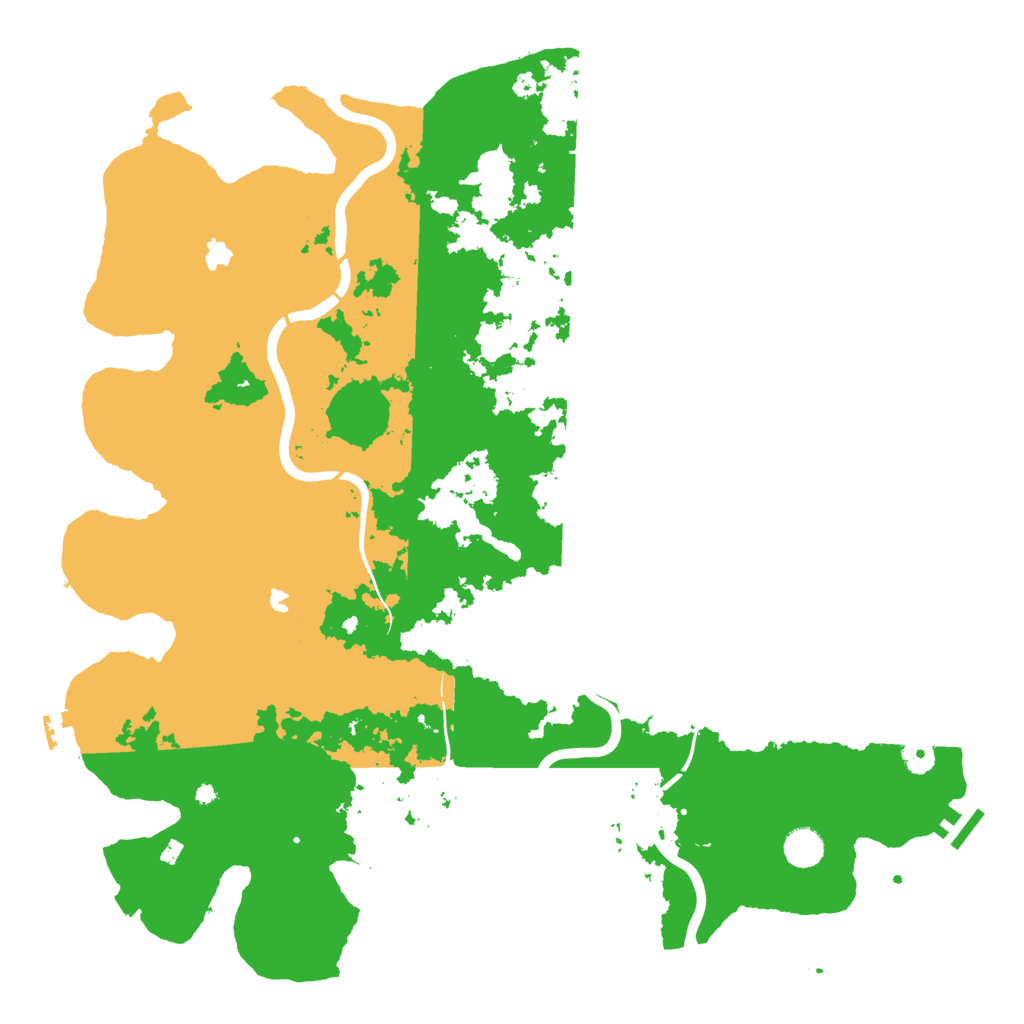 Biome Rust Map: Procedural Map, Size: 4550, Seed: 57879911
