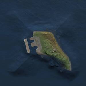 Thumbnail Rust Map: Procedural Map, Size: 1200, Seed: 384190987, 2 Monuments