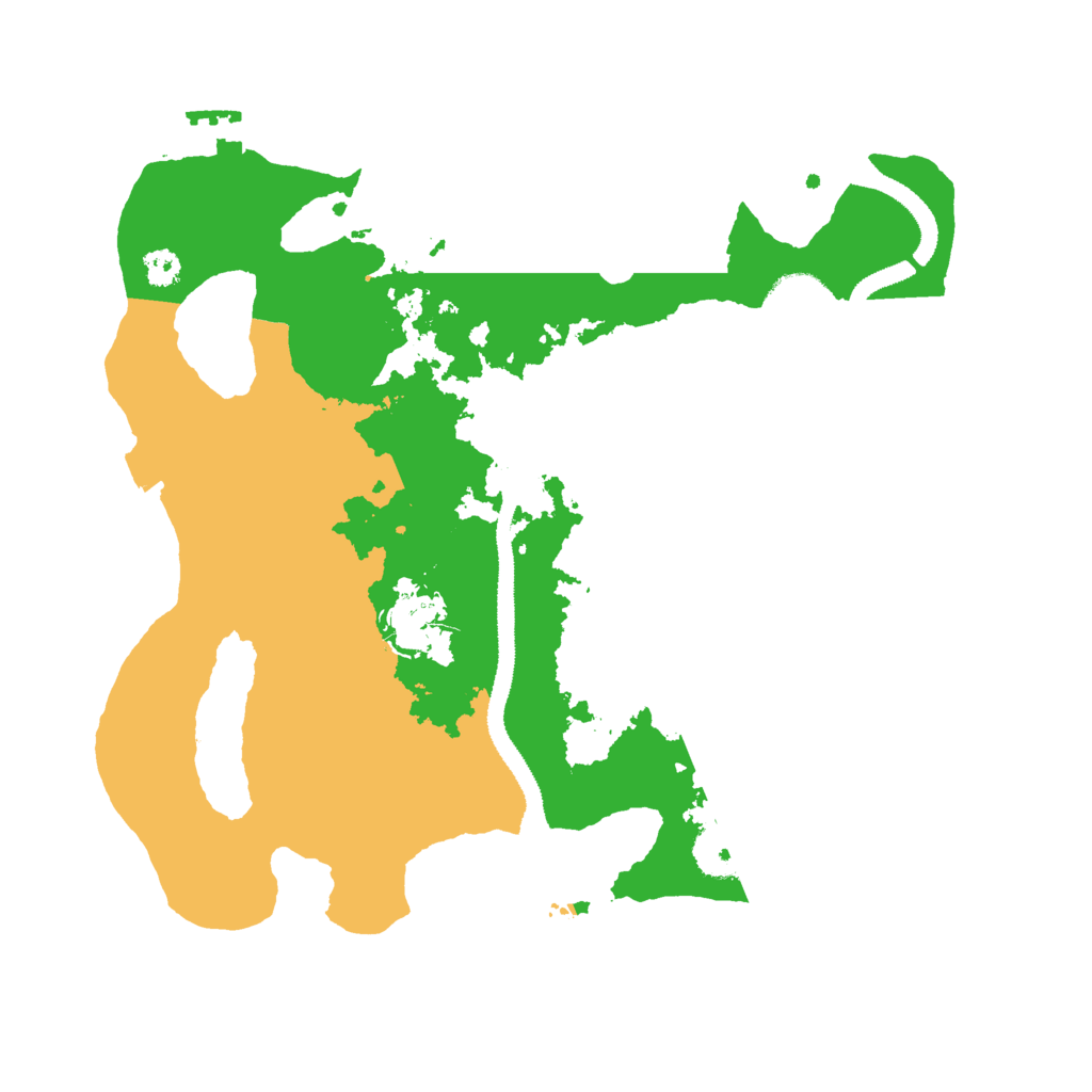 Biome Rust Map: Procedural Map, Size: 3000, Seed: 46546543