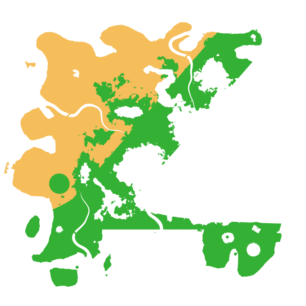 Biome Rust Map: Procedural Map, Size: 4000, Seed: 142307