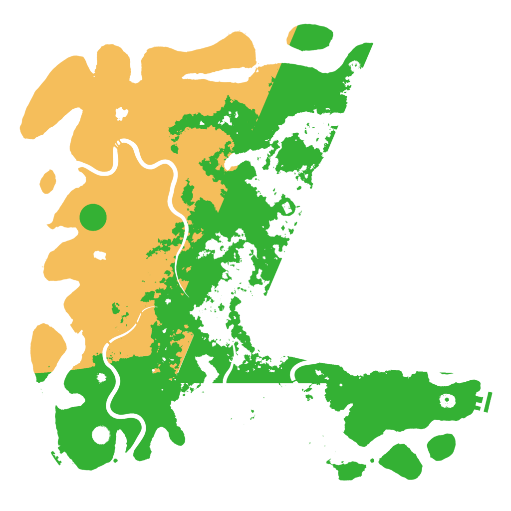 Biome Rust Map: Procedural Map, Size: 5000, Seed: 348426489