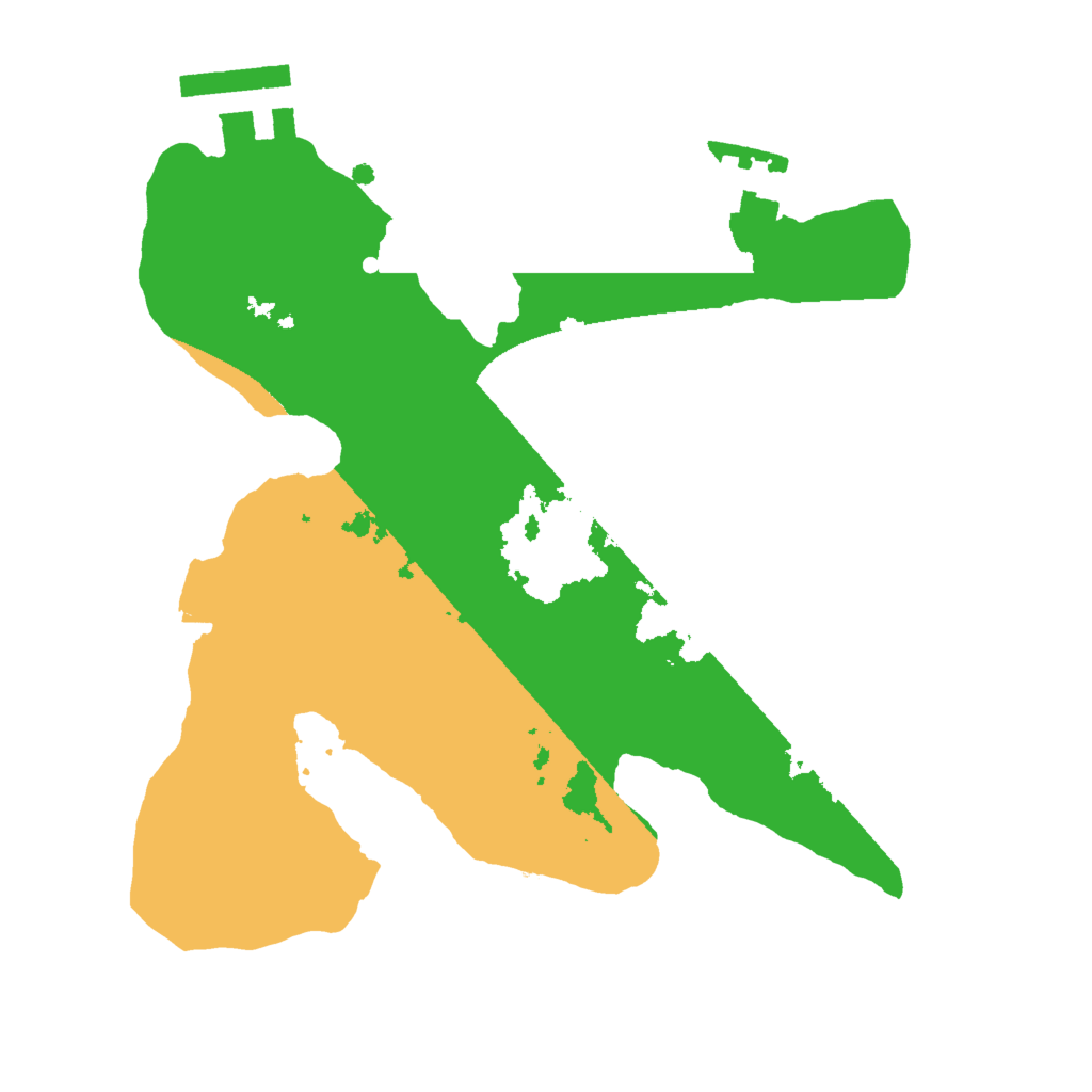 Biome Rust Map: Procedural Map, Size: 2000, Seed: 814555571