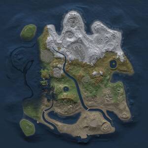 Thumbnail Rust Map: Procedural Map, Size: 2800, Seed: 1740100537, 8 Monuments