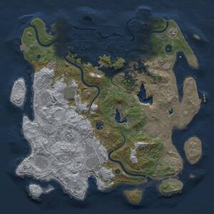 Thumbnail Rust Map: Procedural Map, Size: 4250, Seed: 25348615, 16 Monuments